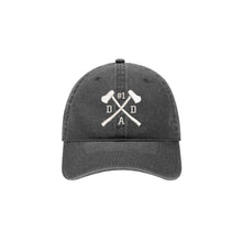 Load image into Gallery viewer, Axe X Crossing - #1 DAD - Embroidered Baseball Cap Adjustable Dad Hat - Washed Pigment Dyed (Faded) Garment - Low Profile