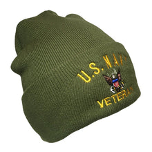 Load image into Gallery viewer, US Navy Veteran Beanie (Made in USA)