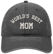 Load image into Gallery viewer, World's Best Mom - Embroidered Baseball Cap Adjustable Dad Hat