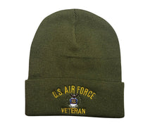 Load image into Gallery viewer, US Air Force Veteran Beanie (Made in USA)