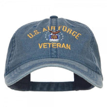 Load image into Gallery viewer, US Air Force Veteran Washed Dad Hat