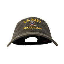 Load image into Gallery viewer, US Navy - Proud Mom - Pigment Dyed (Faded) Washed Dad Hat