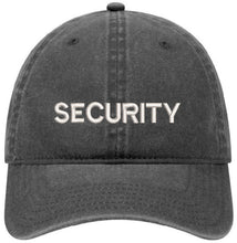 Load image into Gallery viewer, SECURITY - Low Profile Adjustable Dad Hat - Washed Pigment Dyed (Faded Color)