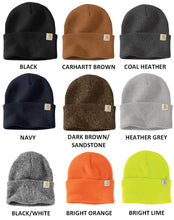 Load image into Gallery viewer, Carhartt WatchCap 2.0 Beanie Custom Embroidery 4in x 2in Text
