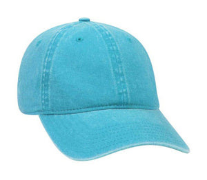 Faded Baseball Cap/Dad Hat - Low Profile Washed Pigment Dyed Garment