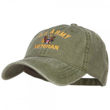 Load image into Gallery viewer, US Army Veteran Baseball Cap - Washed Faded Dad Hat Style
