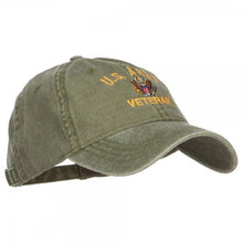 Load image into Gallery viewer, US Army Veteran Baseball Cap - Washed Faded Dad Hat Style
