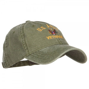 US Army Veteran Baseball Cap - Washed Faded Dad Hat Style