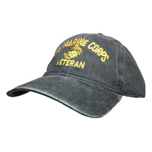 Load image into Gallery viewer, EGA Marine Veteran - Washed Pigment Dyed (Faded) Baseball Cap/Dad Hat
